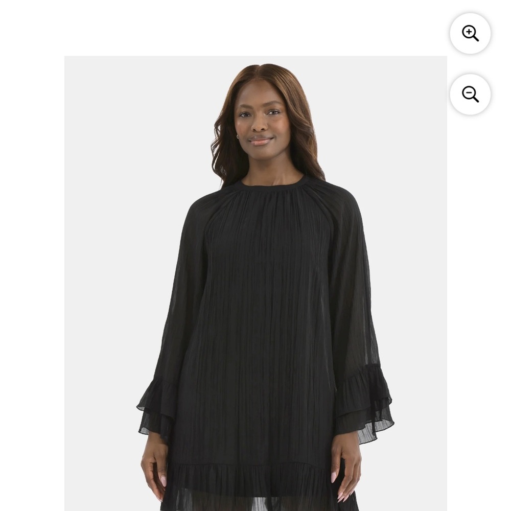 Time and Tru Black Long Sleeve Dress